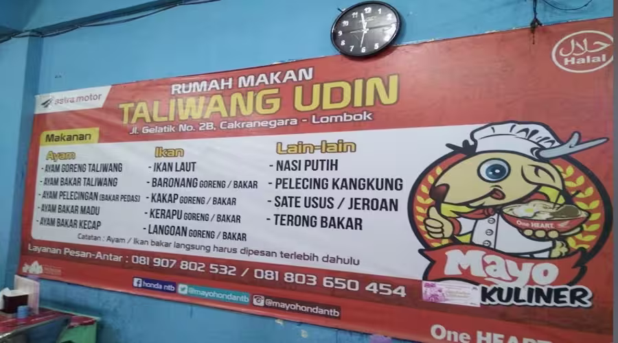 taliwang khas pak udin